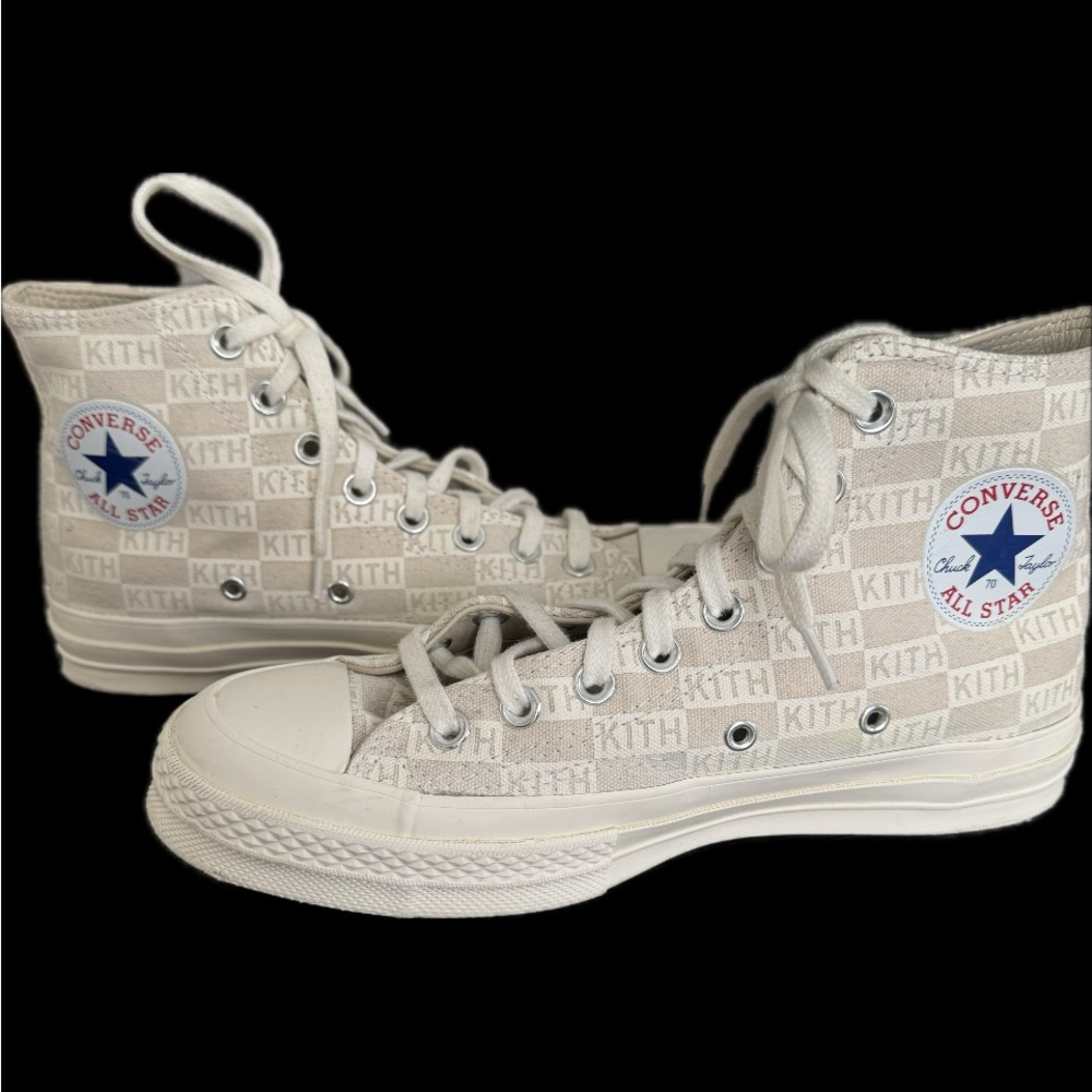 Kith-converse high top sneakers in mint condition